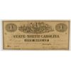 Image 1 : 1863 $1 STATE OF NORTH CAROLINA NOTE