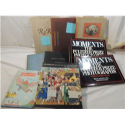 LOT 9 ASSORTED RARE HARD COVER BOOKS