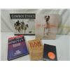 Image 1 : LOT 5 ASSORTED VINTAGE BOOKS: COWBOY ETHICS, SALIV
