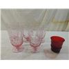Image 1 : LOT 6 SENECA DRIFTWOOD CRINKLE GLASS TUMBLERS & RE
