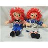 Image 1 : LOT 2 RAGGEDY ANN & ANDY DOLLS