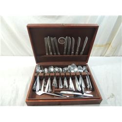 MISC FLATWARE IN SILVERWARE CHEST