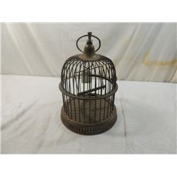 VINTAGE SMALL METAL BIRDCAGE