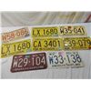 Image 1 : LOT 8 VINTAGE WISCONSIN LICENSE PLATES