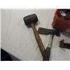 Image 3 : TOOL BOX FULL HAMMERS, HATCHET, WHEELS