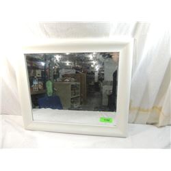 24X20 WHITE FRAMED MIRROR