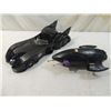 Image 1 : LOT 2 VINTAGE BATMAN BATMOBILE & PLANE
