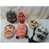 Image 1 : LOT 6 VINTAGE HALLOWEEN MASKS