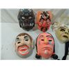 Image 2 : LOT 6 VINTAGE HALLOWEEN MASKS