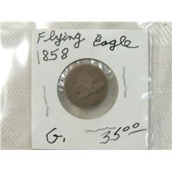 1858 FLYING EAGLE PENNY