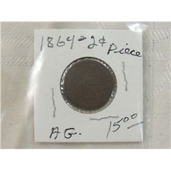 1864 2 CENT PIECE