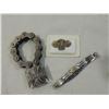Image 1 : LOT 3 MISC BRACELET, HARLEY DAVIDSON PIN, WEST COS