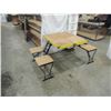 Image 1 : VINTAGE FOLDING PICNIC TABLE & CHAIR SET