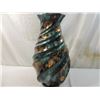 Image 1 : LARGE MODERN TEAL & BROWN VASE