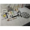 Image 1 : BOX LOT ASSORTED KITCHEN ITEMS, FLATWARE, UTENCILS
