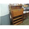 Image 1 : VINTAGE OAK? BOOKCASE W/ FOLD DOWN DESK