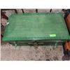 Image 1 : GREEN TRAVEL TRUNK / FOOT LOCKER