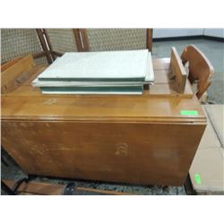 VINTAGE DINING TABLE W/ 2 CHAIRS