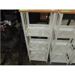 SMALL MEDIA SHELF/ PLANT STAND