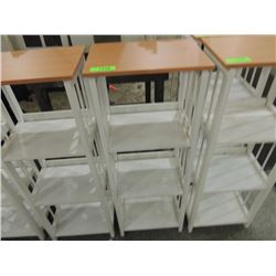 SMALL MEDIA SHELF/ PLANT STAND