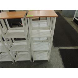 SMALL MEDIA SHELF/PLANT STAND