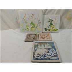 LOT 5 DECORATIVE TILES