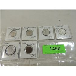 LOT 6 MISC FOREIGN COINS