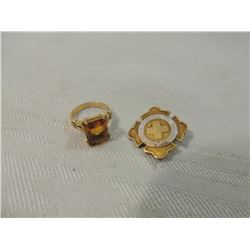 VINTAGE PIN & FASHION RING