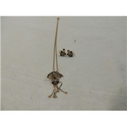 VINTAGE NECKLACE & EARRINGS