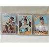 LOT 3 1965-67 BAESBALL CARDS:BERRY, FISHER, HOWARD
