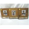 Image 1 : LOT 3 PITTSBURGH STEELERS CARD PLAQUES
