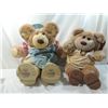 Image 1 : LOT 2 VINTAGE FURSKINS BEAR DOLL