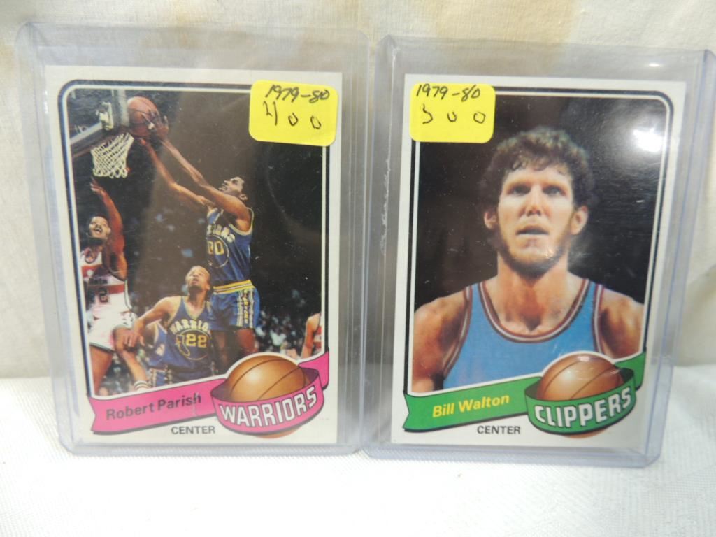 LOT 2 1979-80 BILL WALTON & ROBERT PARISH BASKETBA