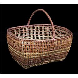Northwest Coast Clam Gathering Basket 9 3/4" L. 8" W.  Fine Condition