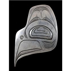 Northwest Coast Thunderbird Pendant by Elsie John 1971  1 3/4" H. 1 1/4" W.  Good Condition