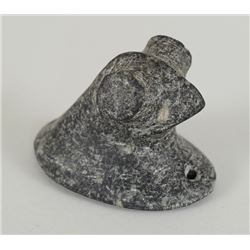 Bird Stone Bust, Two Holes - Indiana 2 1/4" L.  1 3/4" H.