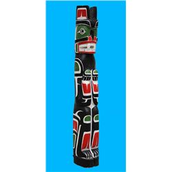 Northwest Coast Bear Totem ca. 1960 77" H.  Good Condition