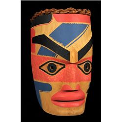 Nuu-chah-nulth Ancestor Mask Carved by Douglas David Signed D. David Tla-Oqui-Aht 15" H. 9" W.  Fine