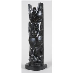 Robert Davidson Study of a Charles Edenshaw Memorial Totem Cast in Small Edition for Sale Only on th