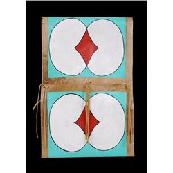 Folding Parfleche with Painted Design 15 1/4"x 20 1/2"  Good Condition
