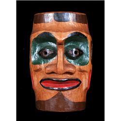 Alex Julian Carved Mask ca. 1950  10" H. 6 5/8" W.  Good Condition