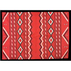 Rug Made with a Southwest Style Design 60"x 84"  Good Condition