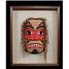 Image 2 : Shark Mask Mounted In Frame 23 3/4"x 28 3/4"  Good Condition