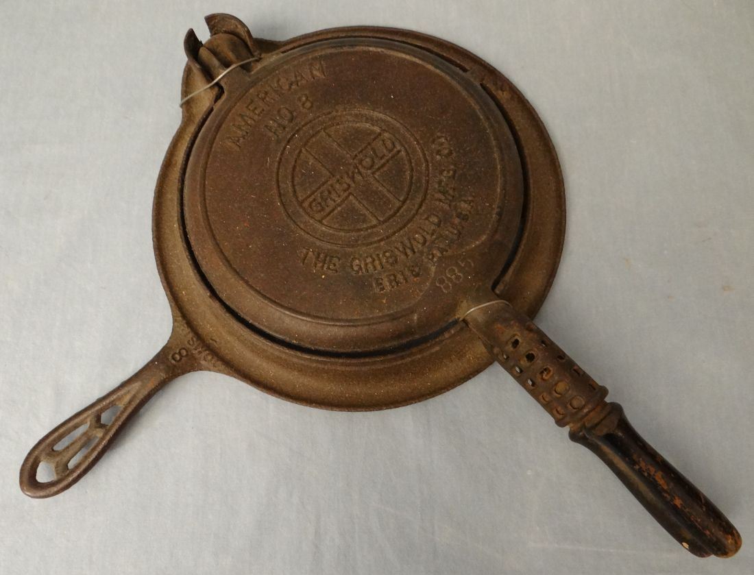 Griswold waffle iron, 8