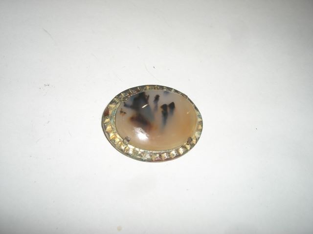 Vintage Rare Stone Pin