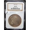 Image 2 : VERY RARE 1796 DRAPED BUST DOLLAR - NGC AU55