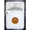 Image 2 : 1854 $3 PRINCESS GOLD COIN - NGC XF45