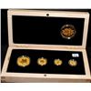 Image 1 : 2011 FOUR PIECE 99.99 GOLD MAPLE LEAF COIN SET