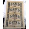 Image 1 : $5 UNCUT SHEET CITIZENS BANK NOTES - NEW ORLEANS