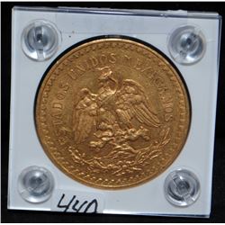 RARE 1921 (1ST YR) $50 GOLD PESO